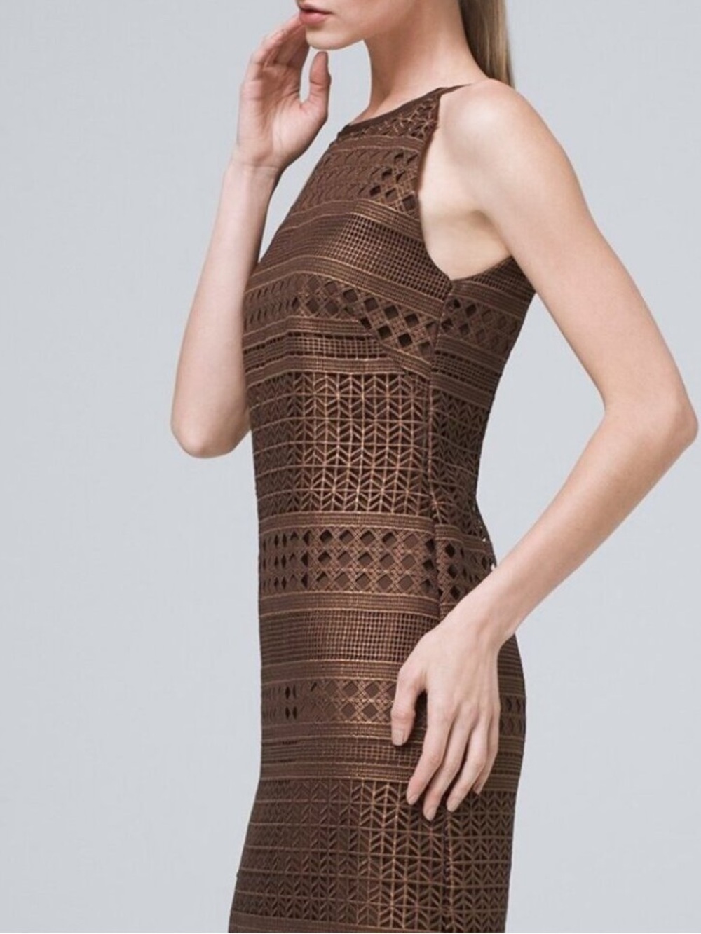 ☀️ New! WHITE HOUSE BLACK MARKET Embroidered Novelty Shift Dress